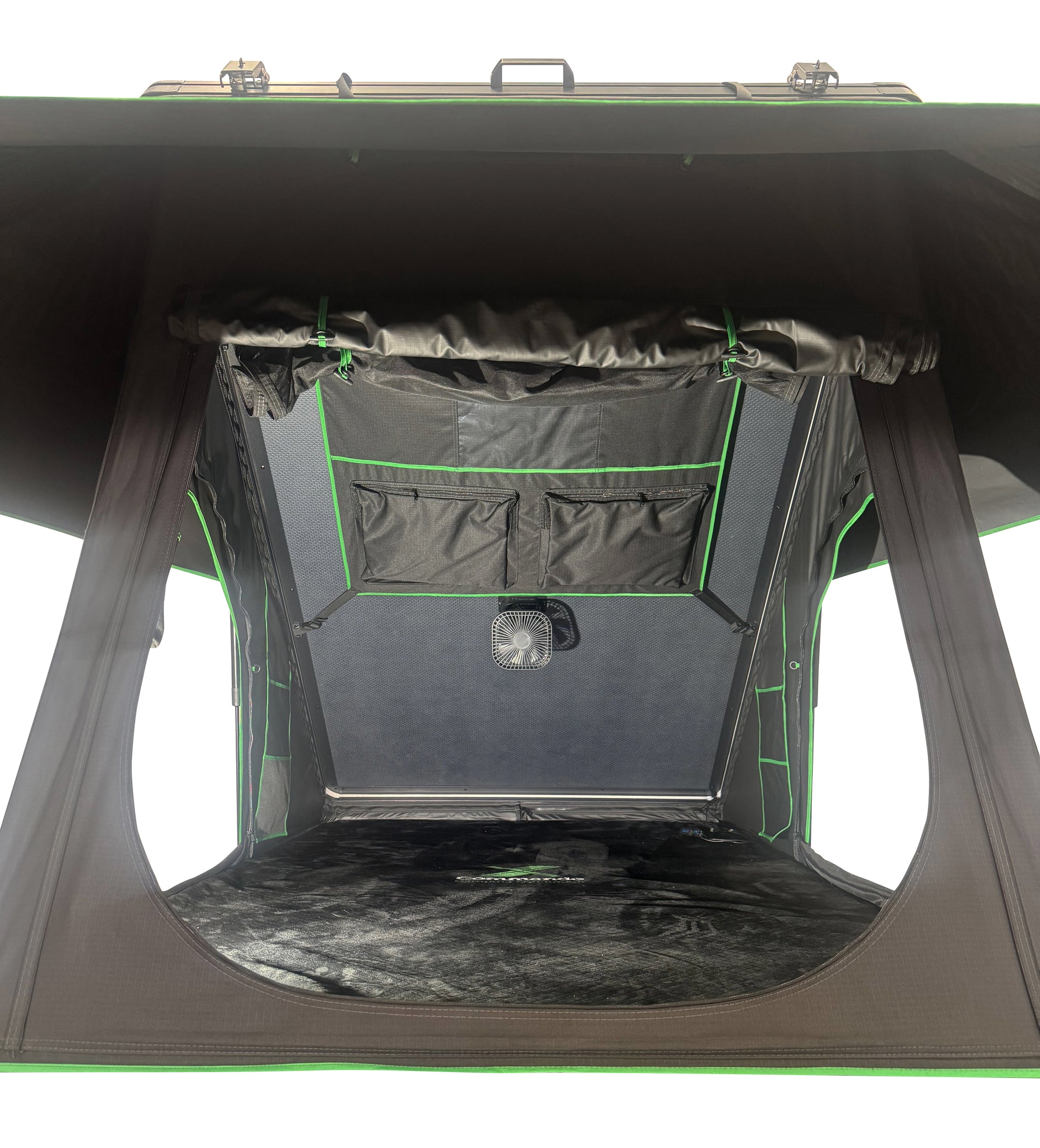 Commando Xplorer Deluxe Rooftop Tent Front Inside Low Image