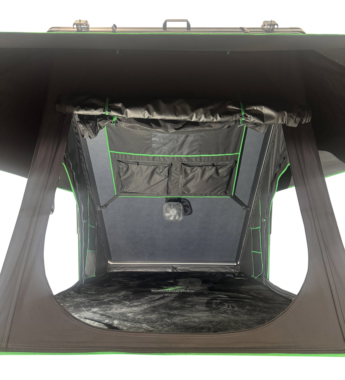 Commando Xplorer Deluxe Rooftop Tent Front Inside Low Image