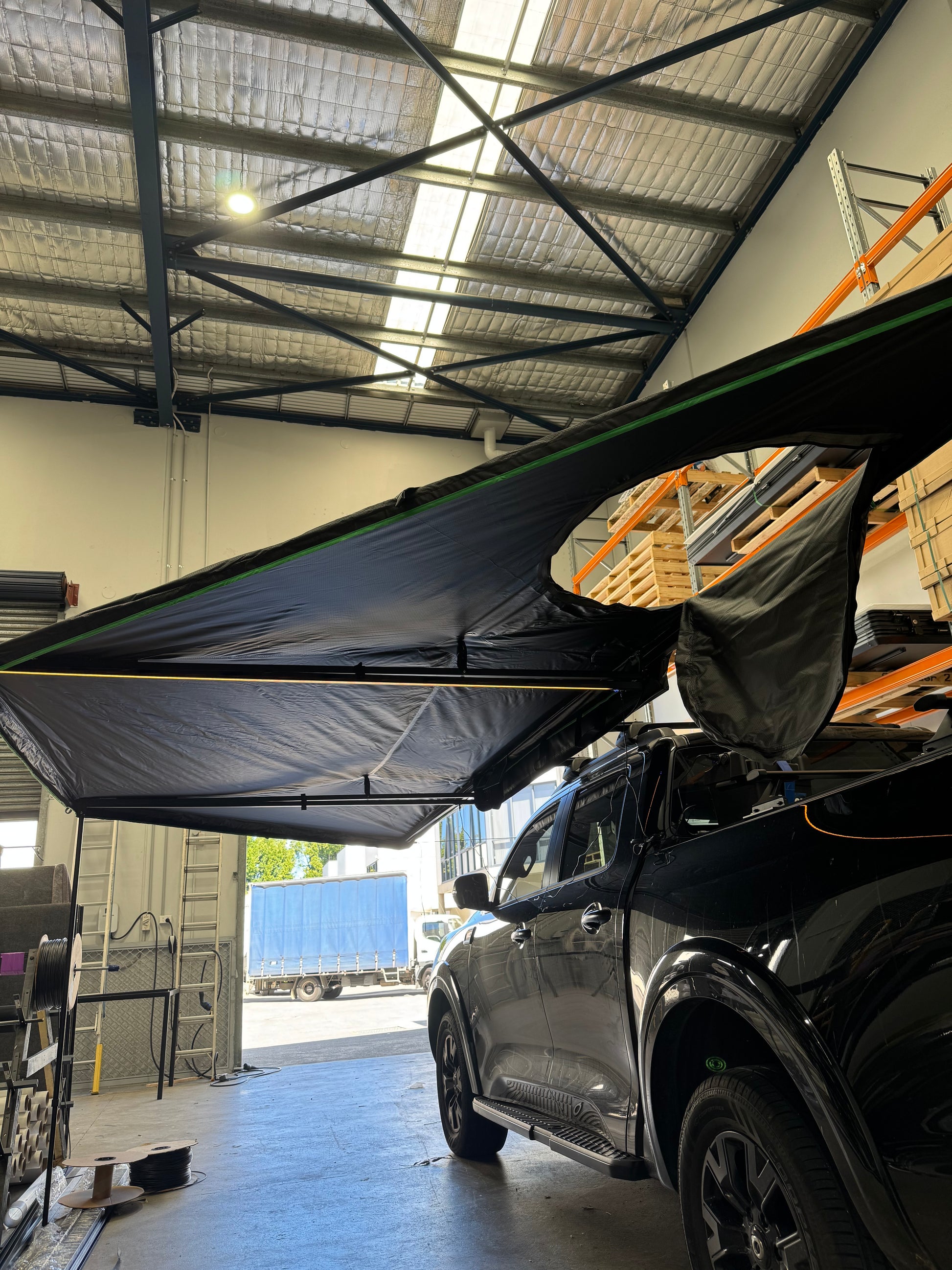 Commando 180 Freestanding Awning Rear View Image